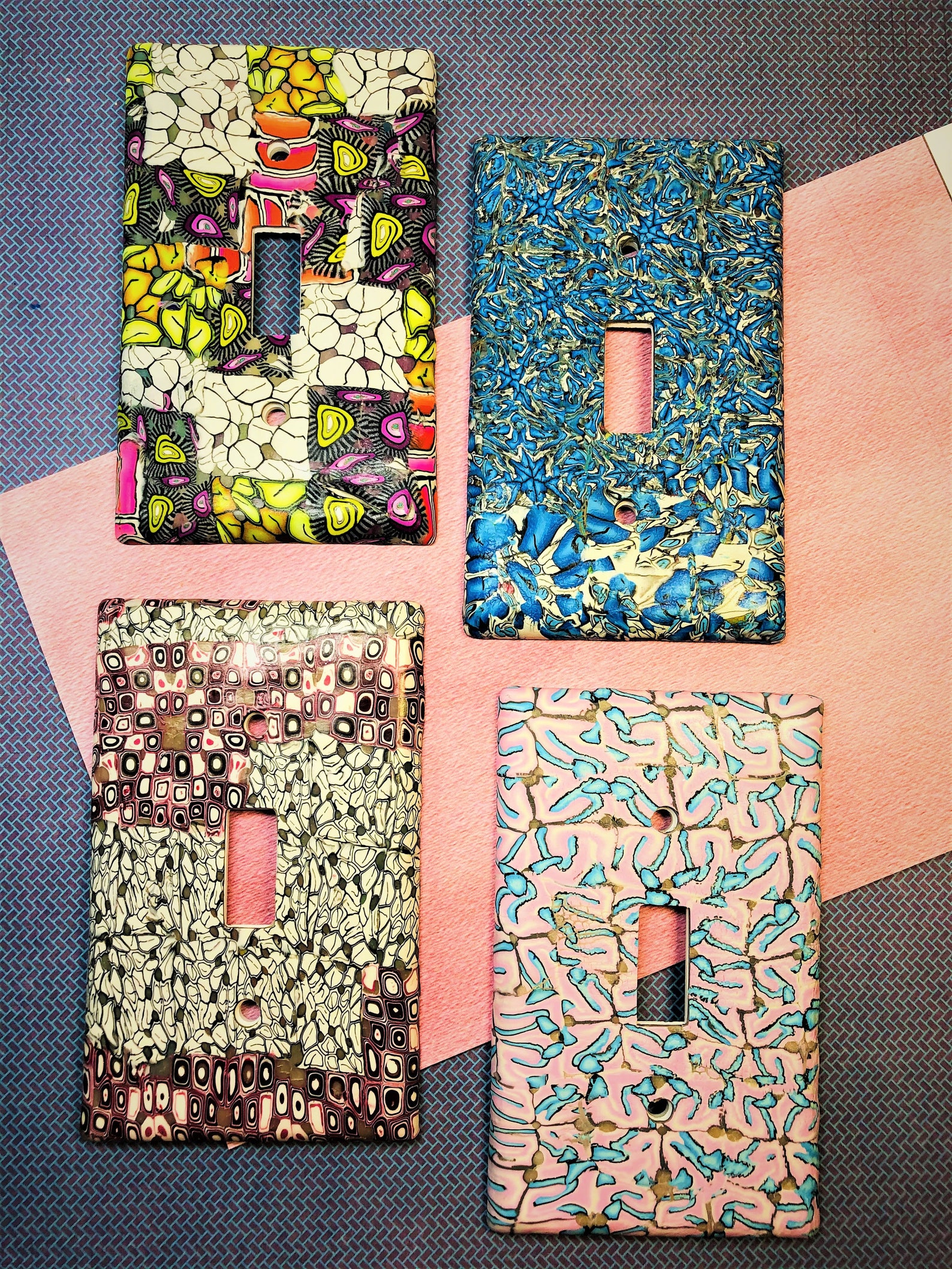 Wall Plate Cover Decoration Wall Plate Cover Artistic Wall Etsy