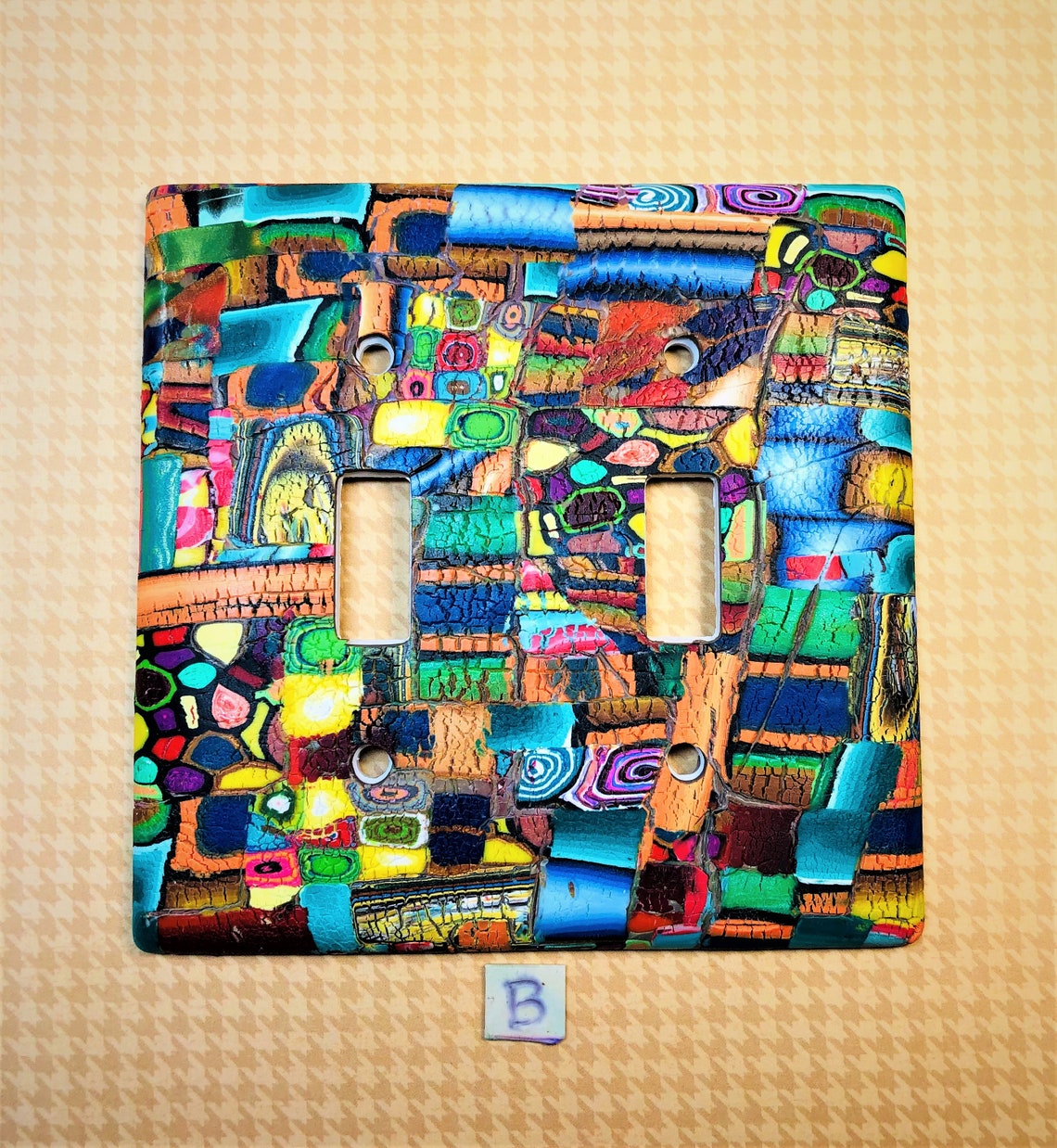 Wall Plate Cover Decoration Wall Plate Cover Artistic Wall Etsy