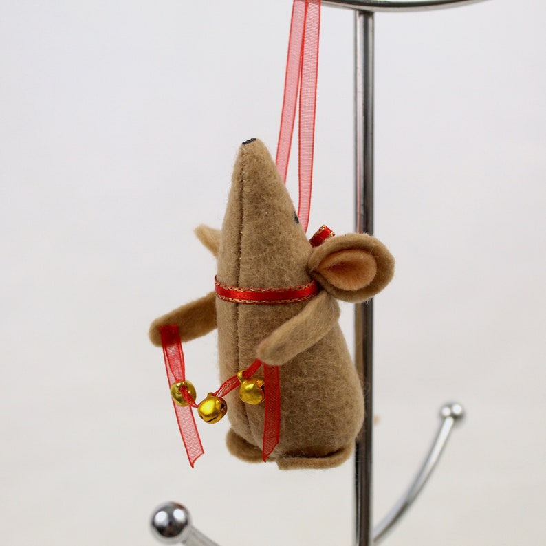 Jingle Bell Christmas Mouse Etsy UK