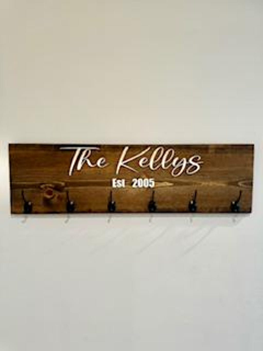 Customized Wall-mounted Coat Rack With 3D Raised Lettering ...