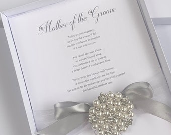 Diamond and Pearls Mother of the Groom Brooch