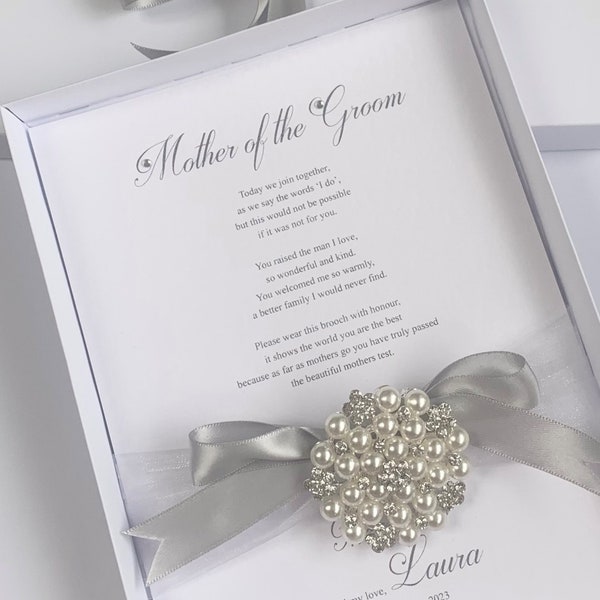 Diamond and Pearls Mother of the Groom Brooch