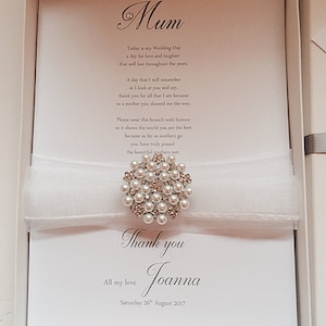 Diamond and Pearls Mother of the Bride Brooch