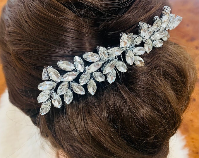 Simply Beautiful Silver Diamanté Bridal Hair Accessory