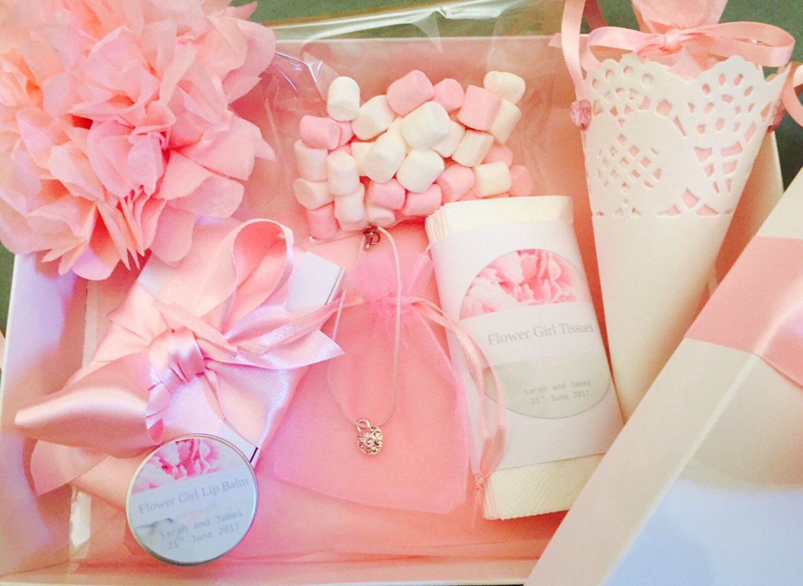 Beautiful Flower Girl Gift Set Etsy