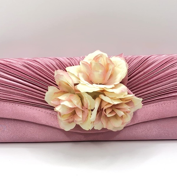 Dusty Rose Medium Selene Clutch main image 1