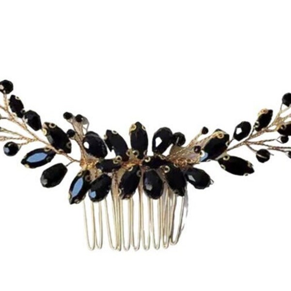 Black Hair Comb Etsy