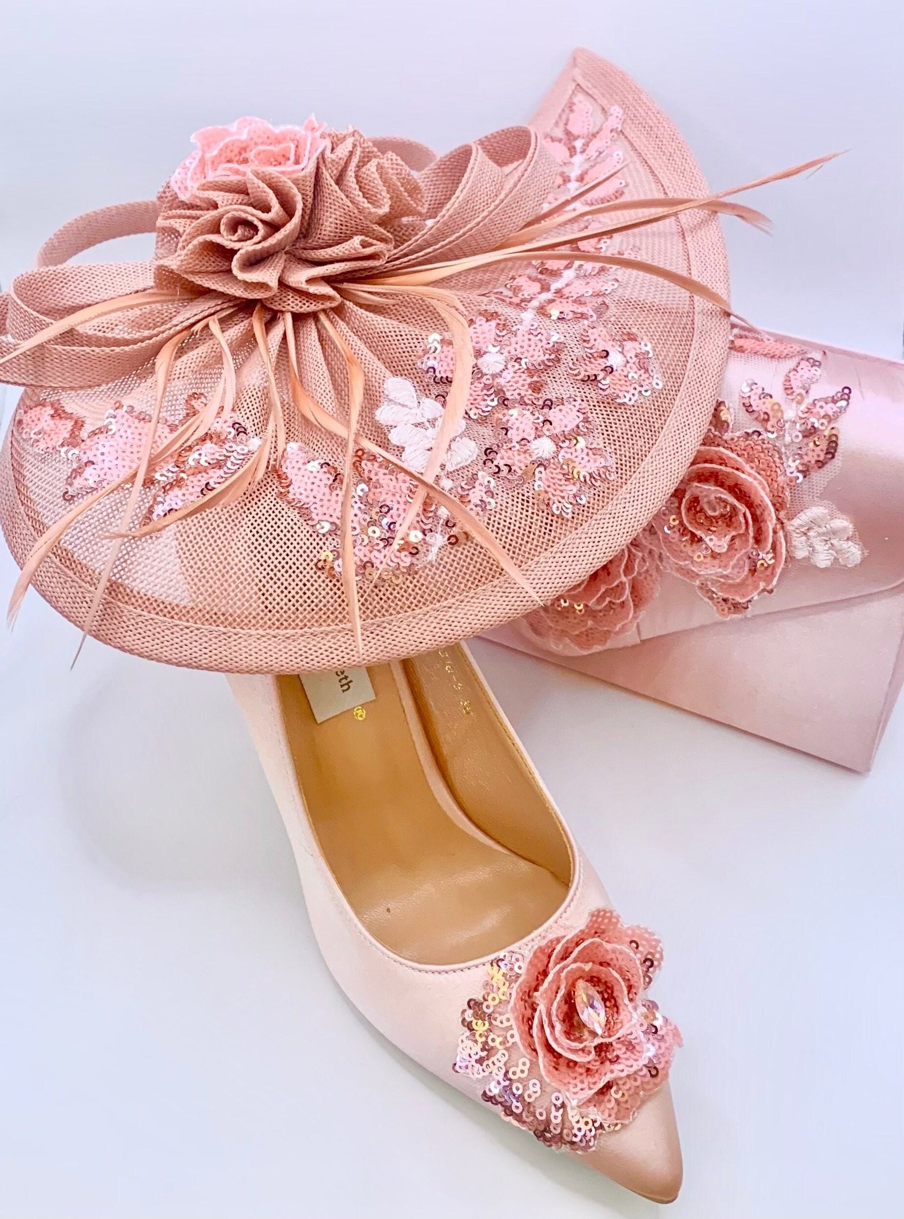Pink Fascinator Hat Hot Pink Shoes And Clutch Bag Stunning