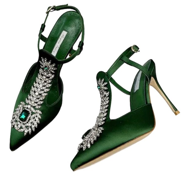 Emerald Green Shoes - Etsy