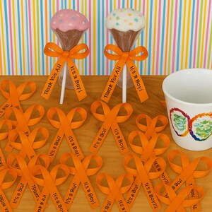 Bowed Ribbons, Pesonalized, High Quality Satin Ribbon for Party Favors, Bridal Shower, Weddings, Peel & Stick, Fully Assembled Ribbons