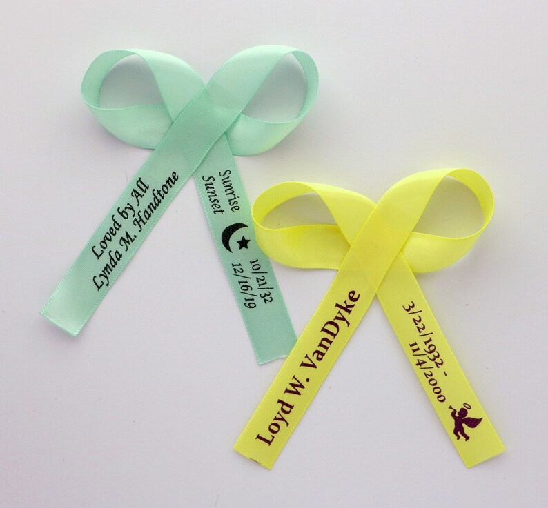 Bereavement Awareness Ribbons, Personalized, Your Message/text/drawing ...