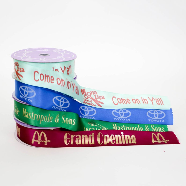 Personalized Ribbon Elegant Custom Ribbon Printed on Satin Etsy