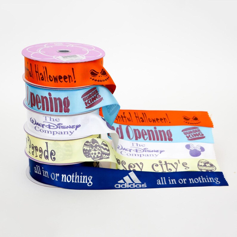Personalized Ribbon Elegant Custom Ribbon Printed on Satin Etsy