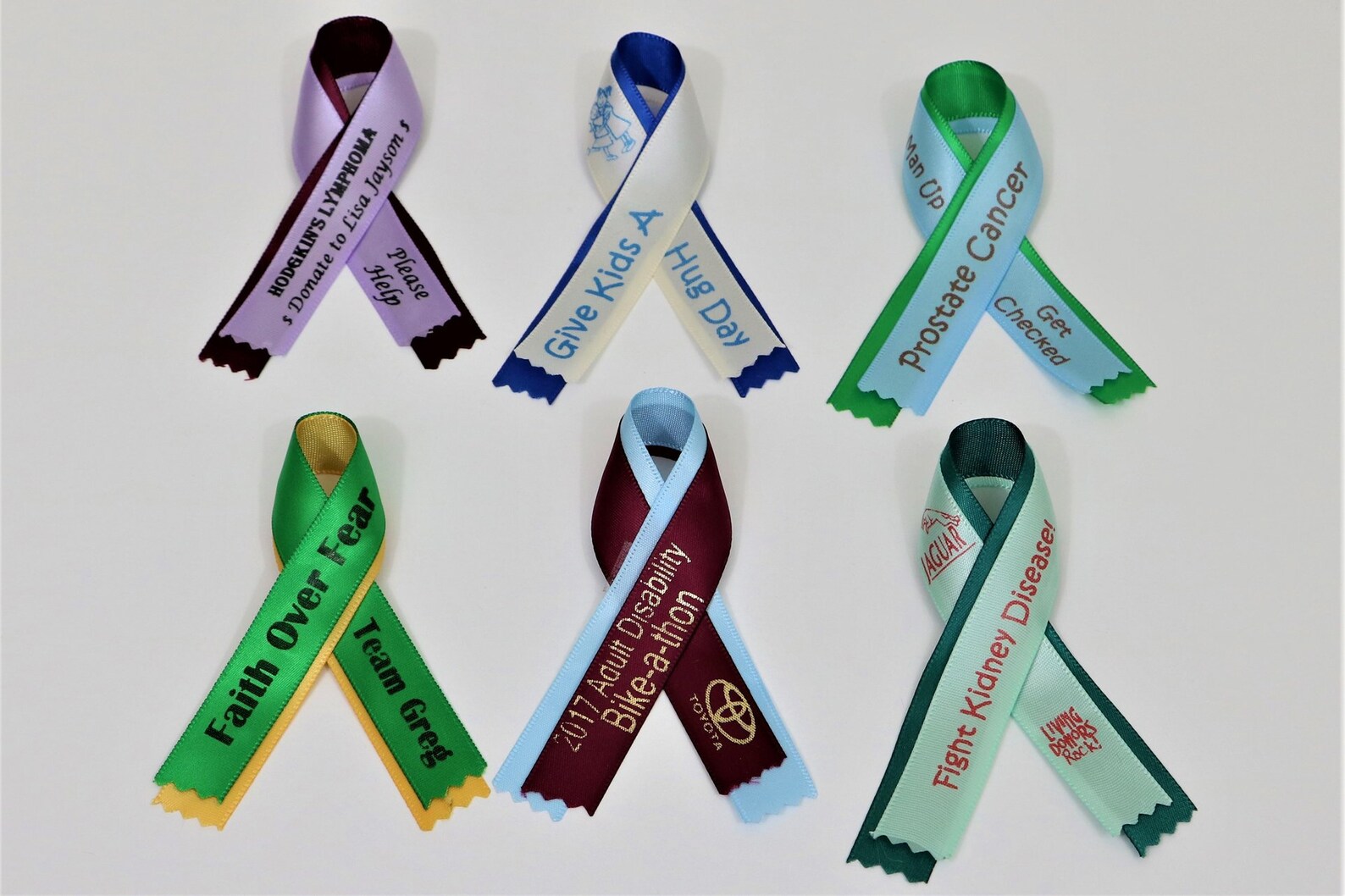 Personalized Awareness Ribbons. Medium Fully Etsy