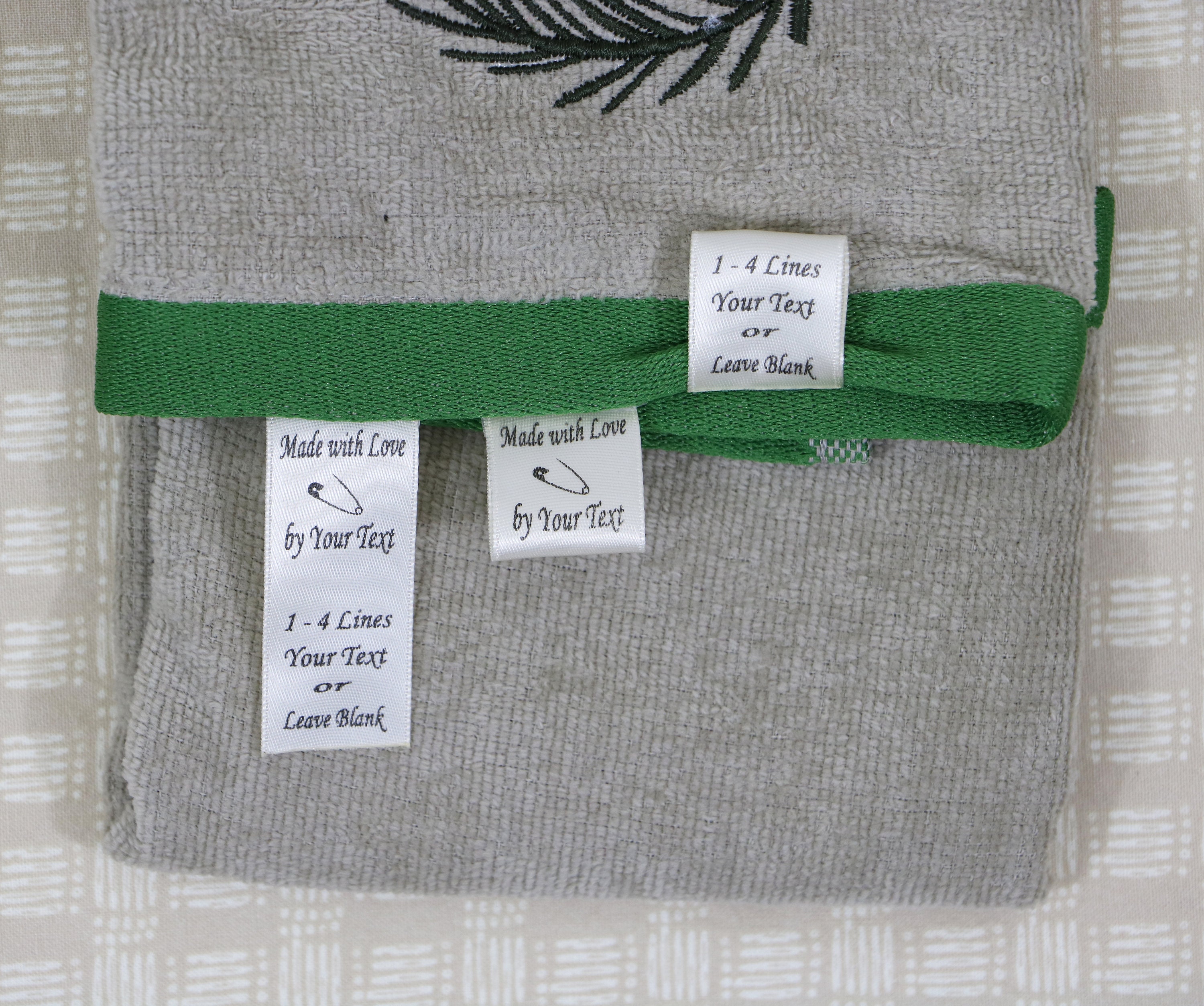 Sewing Labels Satin Personalized Choose Your Text Folded 7.8 x 1 Free ...