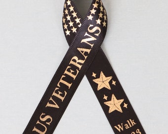 Personalized Awareness Classic Bow – Printed Satin Ribbon, Your Message/ Logo/Drawing, Fundraisers, Charity Events, Awareness Campaigns,