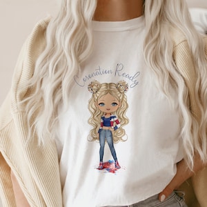 Union Jack Fashion poupée/personnage Clipart, conception par sublimation, fichier PNG, fichiers d'impression