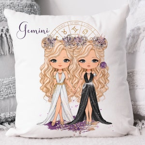 Gemini Doll Clipart, Character Dolls, Sublimation Dolls, Character Fashion Doll PNG Sublimation Design/Digital Download Print, Zodiac.