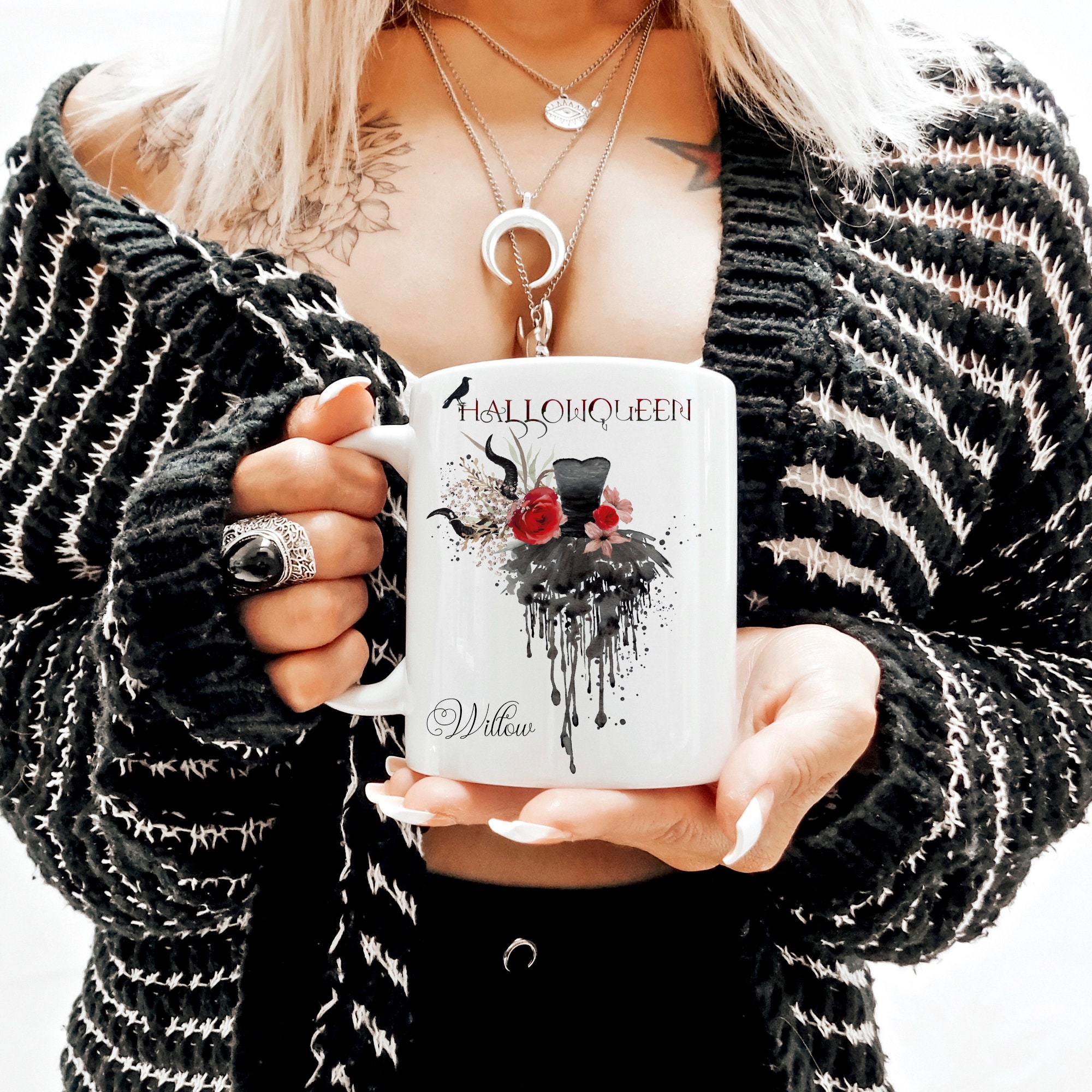 Hallowqueen Sublimation Design, Halloween PNG Files, Halloween Sublimation Design PNG Files, Halloween Digital