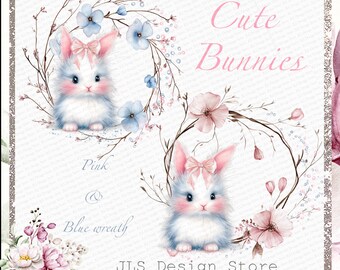 Corona de conejito dibujada a mano PNG, diseño de primavera de Pascua (descarga digital)