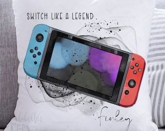 Design per sublimazione della console Switch: file PNG Gamer Boy (download digitale)