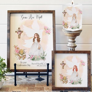 Confirmation Girl print Sublimation Design, Confirmation PNG Files