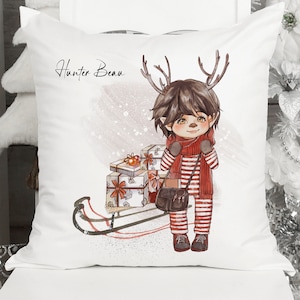 Weihnachten Sublimationsdesign, Rentier Junge PNG-Dateien, Weihnachten Sublimationsdesign PNG-Dateien, Rentier Digital
