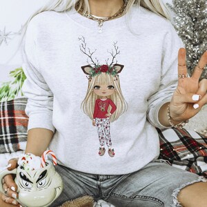 Mamãe de Natal, Boneca de Personagem, Impressão, Design de Sublimação, Pijamas de Natal, Arquivos PNG