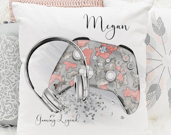 Gamer Girl Console PNG: Sublimation Design (Digital Download)
