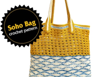 Crochet Pattern Soho Bag (english, spanish, dutch, hebrew)