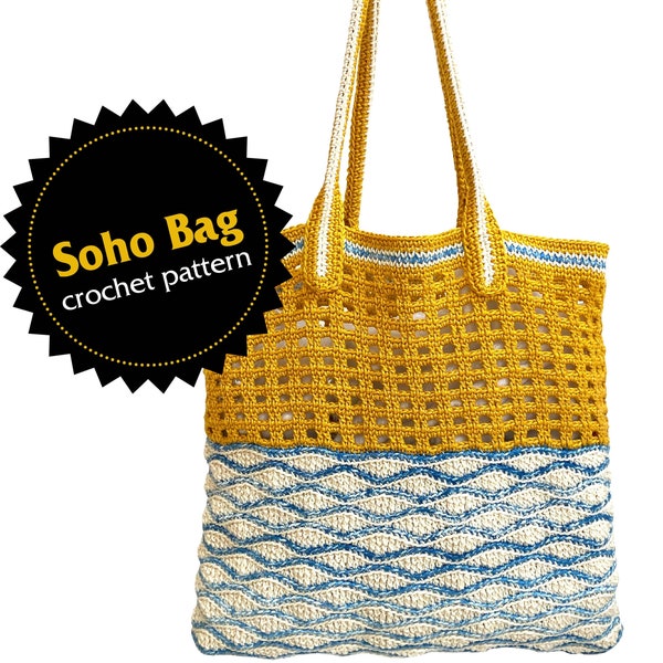 Crochet Pattern Soho Bag (english, spanish, dutch, hebrew)