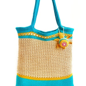 Crochet Pattern Zanzibar Bag and Turtle english Spanish - Etsy