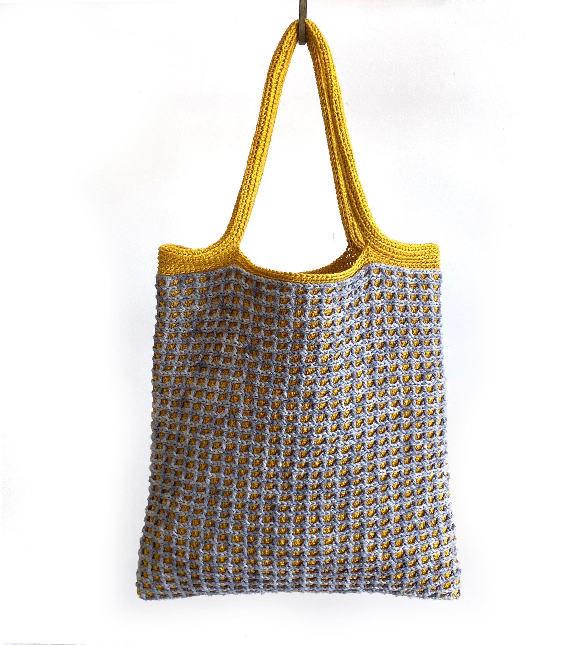 Crochet Pattern Yellow Brick Bag english Hebrew - Etsy