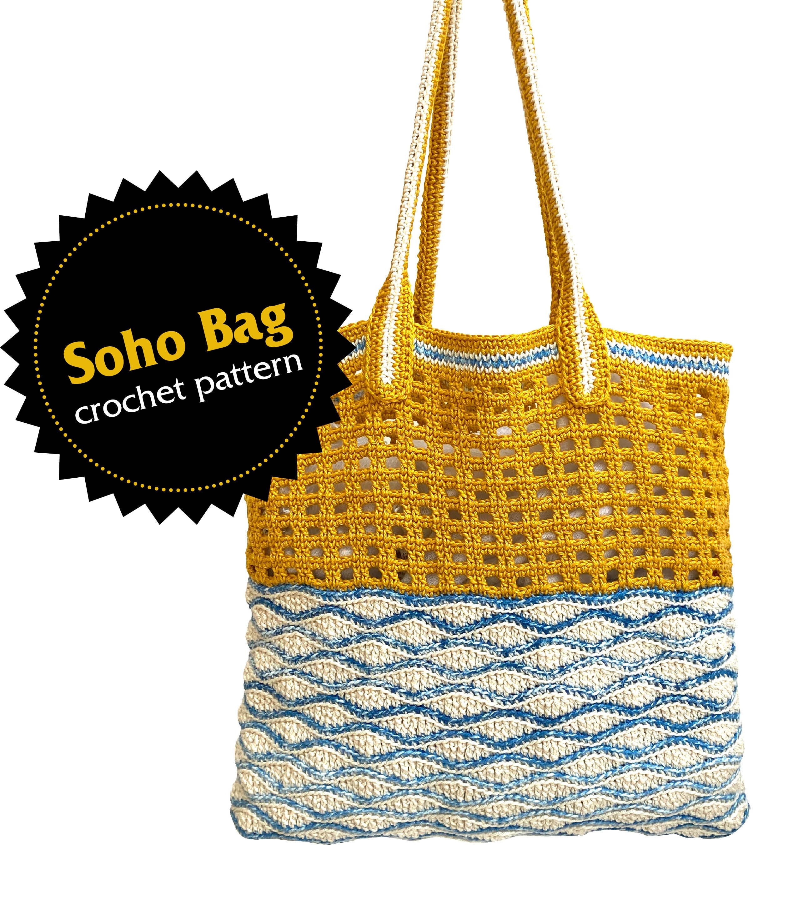 Crochet Pattern Soho Bag (english, spanish, dutch, hebrew)