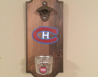 Montreal Canadiens Rustic Wall-Mount Bottle Opener