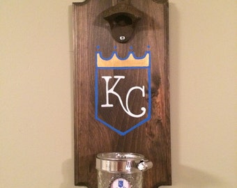 Kansas City Royals Rustic Wall-Mount Bottle Opener