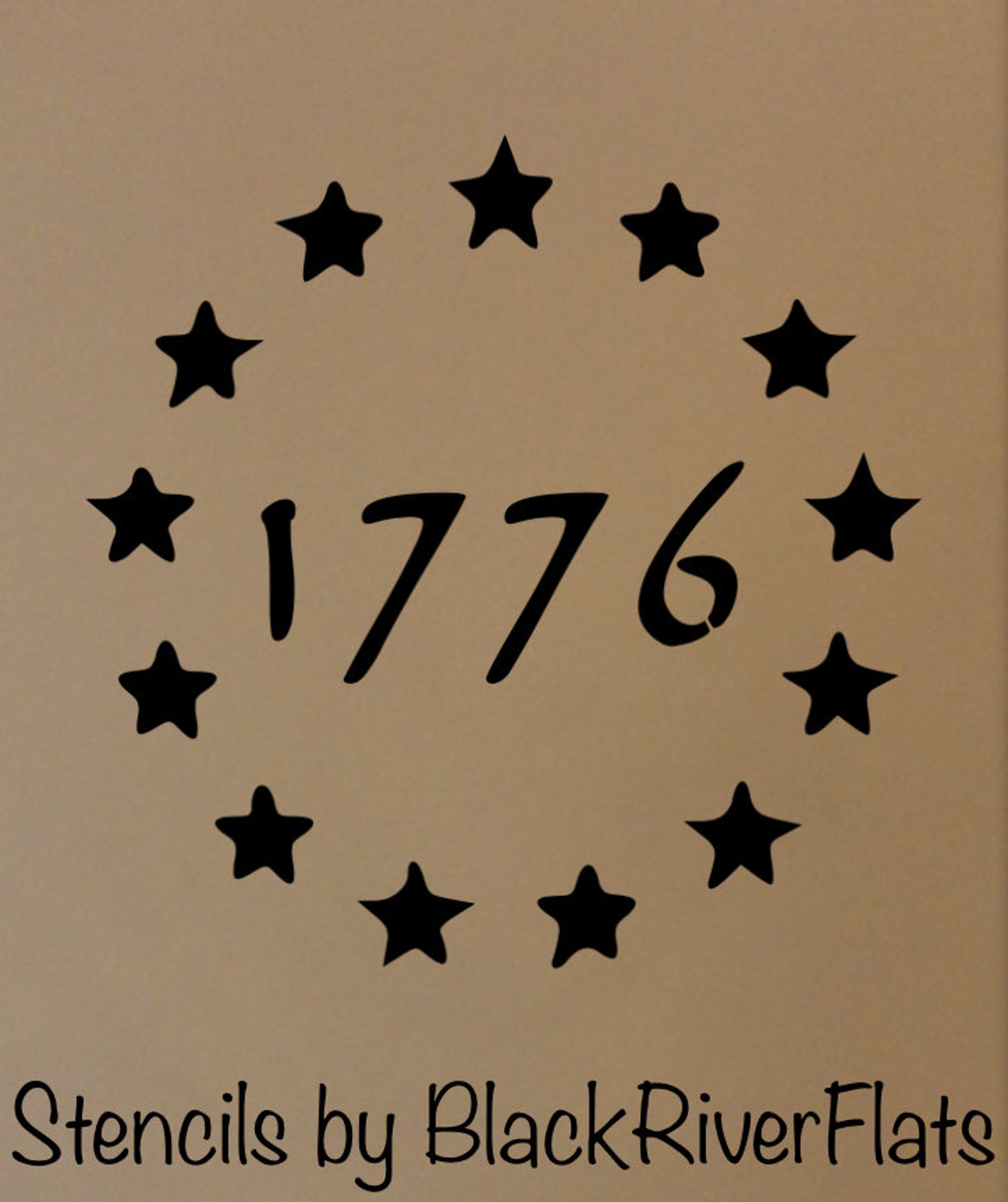 1776 Stars Stencil/ Reusable Stencil/7mil Mylar/ Flag Stencil/farmhouse