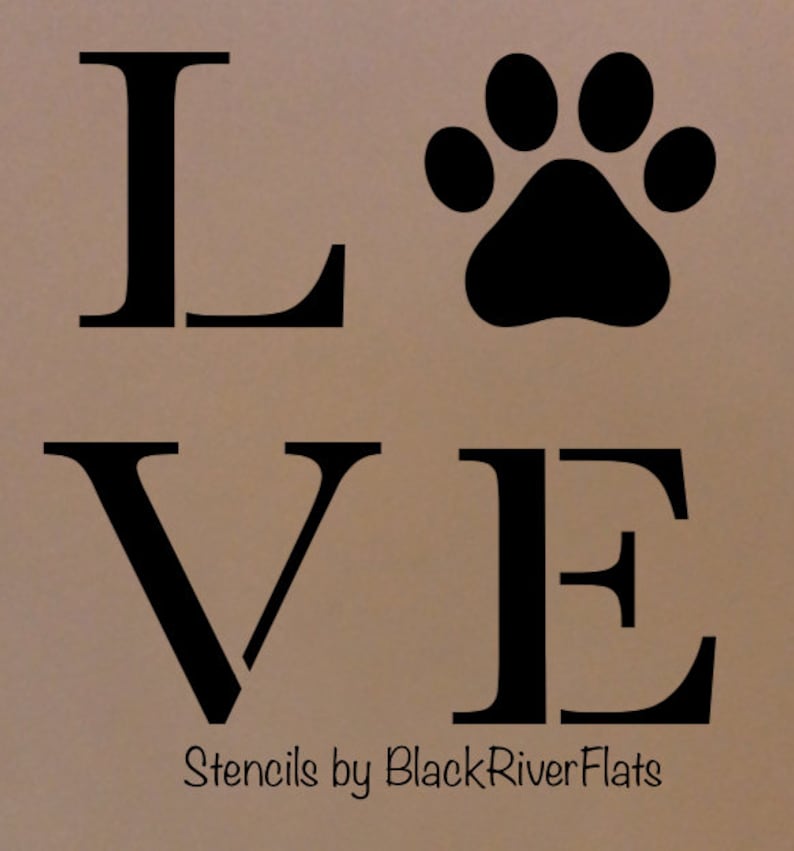Printable Paw Print Stencil