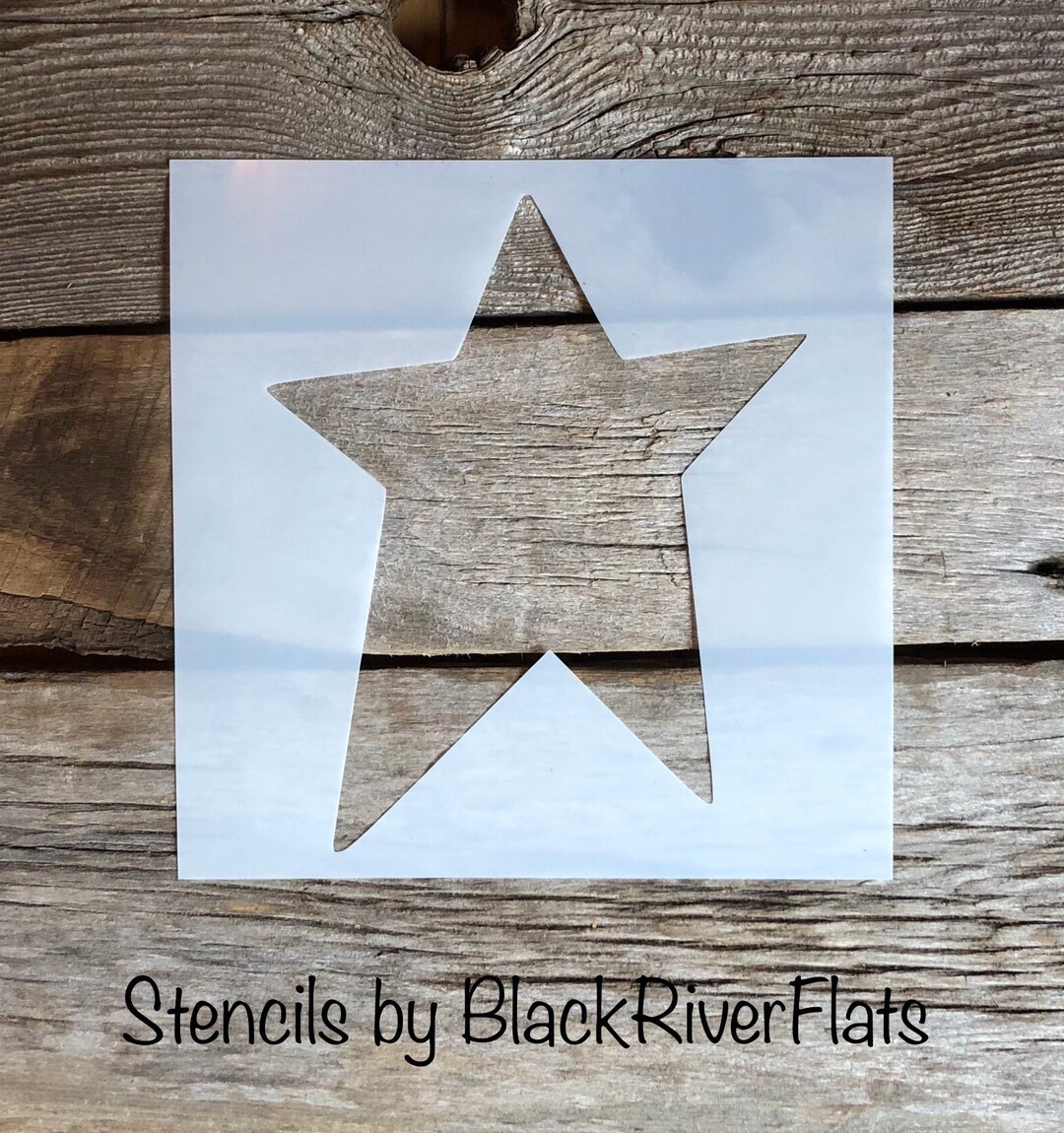 Primitive Star Stencil/ Reusable Stencil/7mil Mylar/stencil/plastic ...