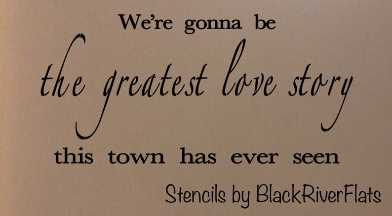 Greatest Love Story Stencil/ Reusable Stencil/7mil Mylar/love - Etsy