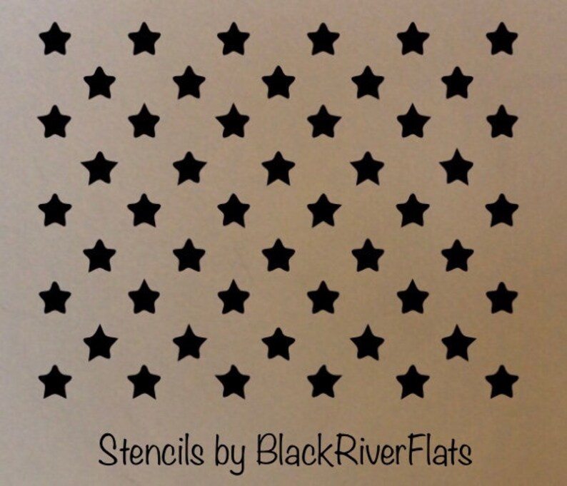50 Stars Stencil/reusable Stencil/7mil Mylar/flag - Etsy