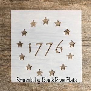 1776 stars stencil/ reusable stencil/7mil Mylar/ Flag stencil/farmhouse stencil/ plastic stencil/wall stencil/diy wood sign