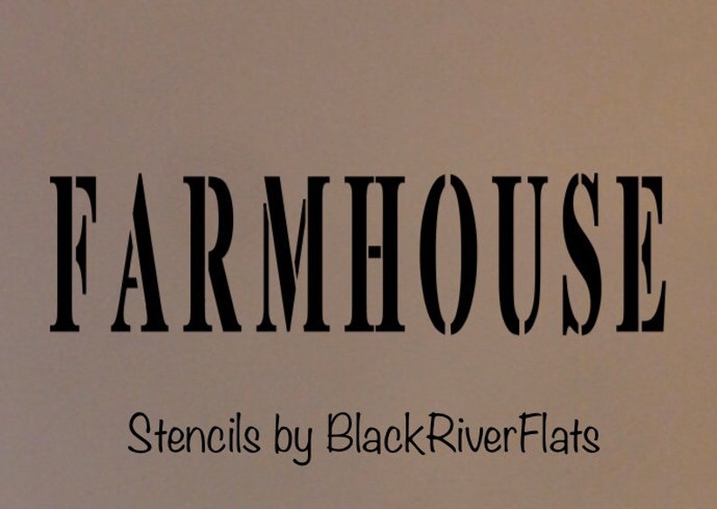 FARMHOUSE Stencil/reusable Stencil/7mil Mylar/farmhouse Style Stencil ...