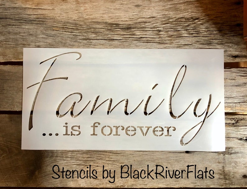Family Stencil/ Reusable Stencil/7mil Mylar/ Forever Stencil/farmhouse