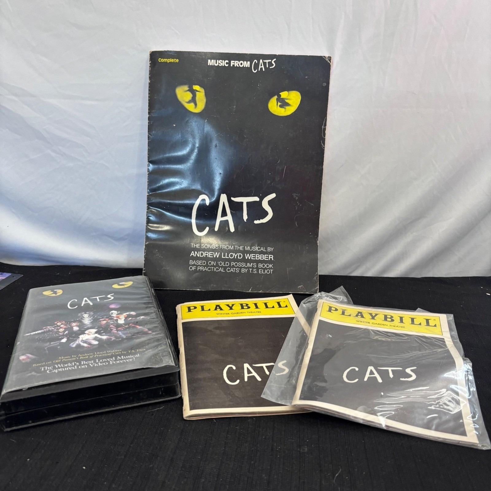 Vintage Cats Playbill - Etsy