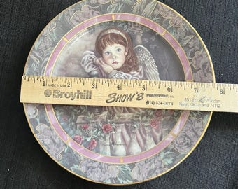 Hope Donna Richardson Oskuldens trädgårdar samlartallrik 1993 Vintage