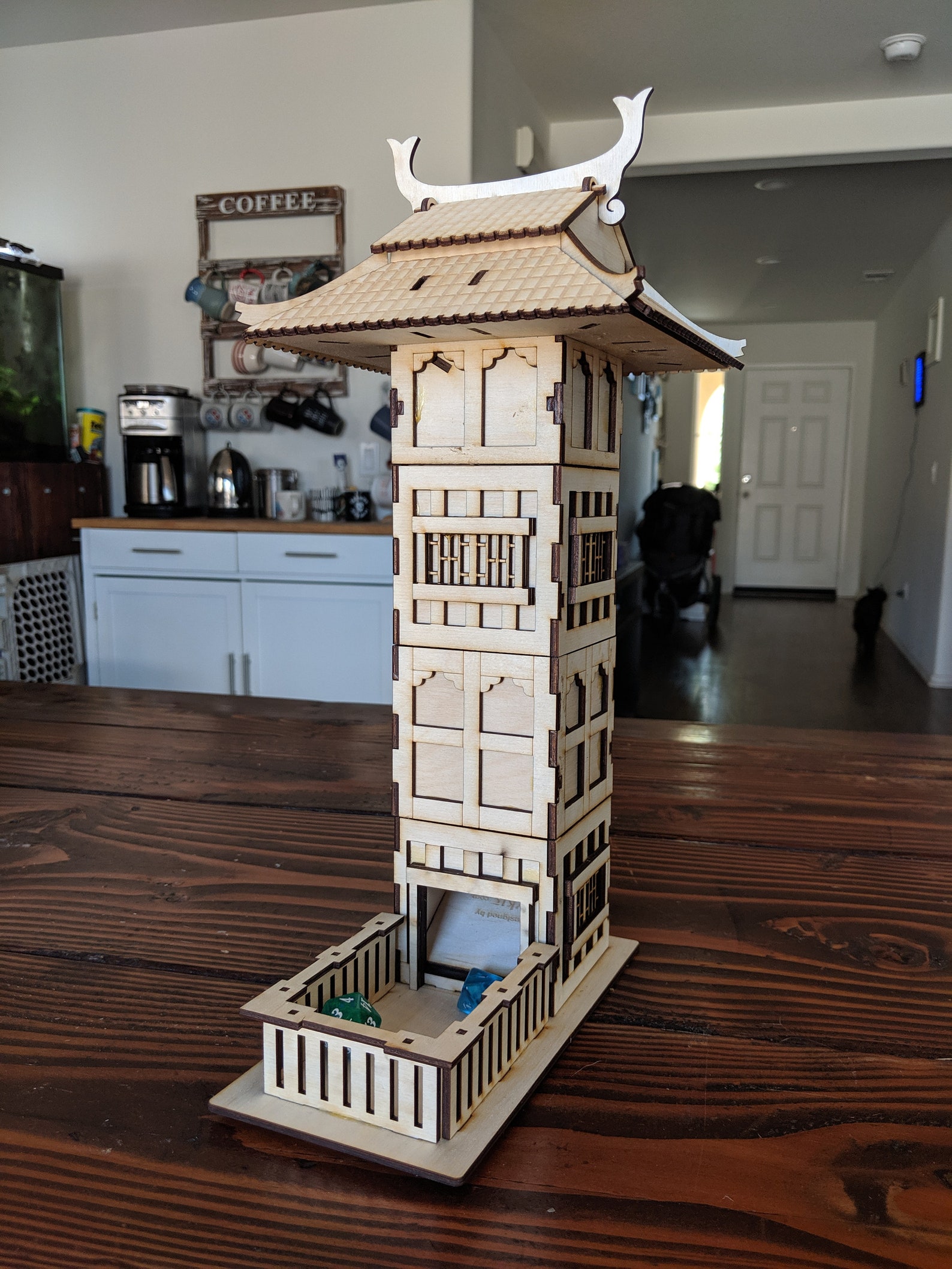 Laser Cut Wooden Dice Tower Modular Large or Small Dice Etsy Australia