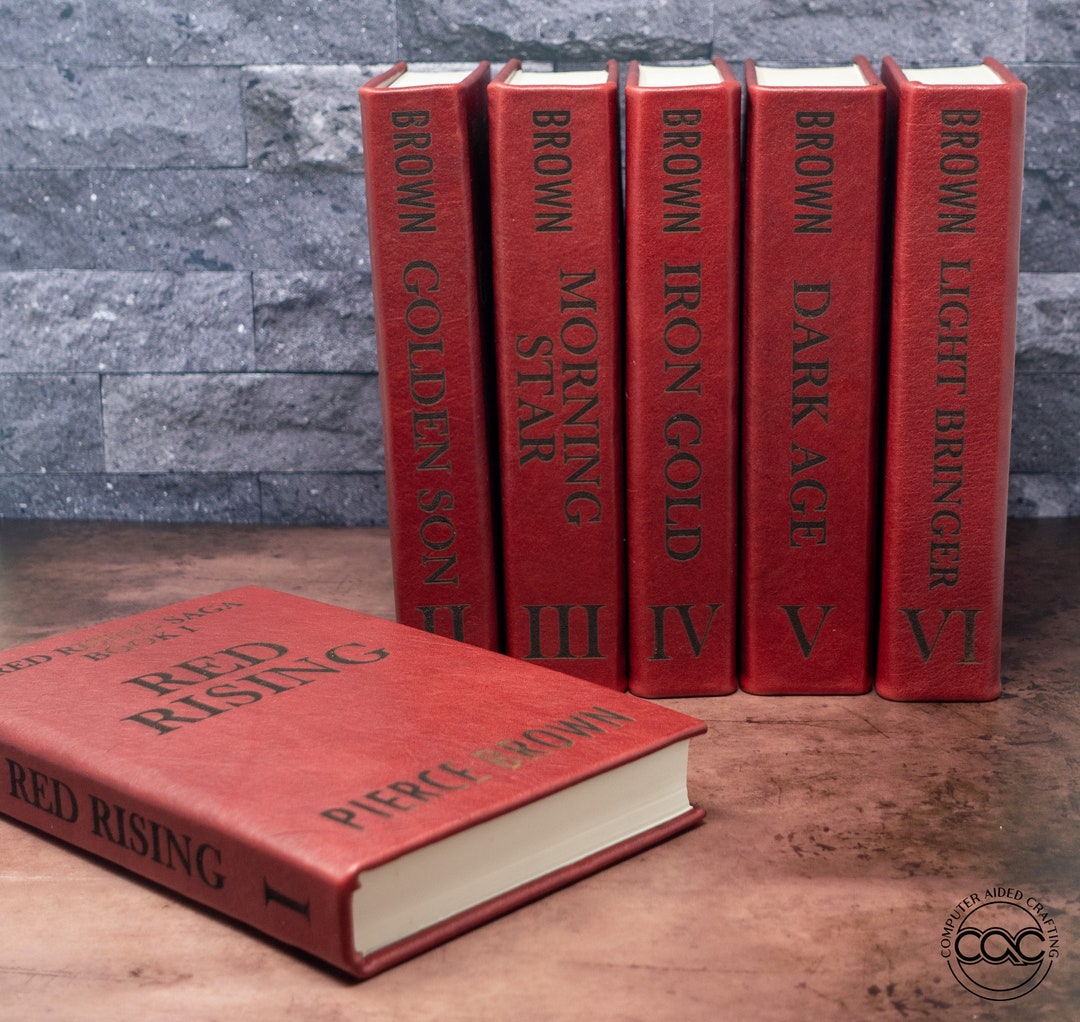 The Red Rising Series Collection 6 Book Set by Pierce Brown Hand Bound in Leather Etsy