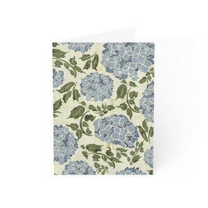 Ensemble de cartes de voeux florales | des designs hortensia bleus pour toutes les occasions | Parfait pour les anniversaires, les remerciements ou tout simplement parce que