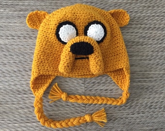 Custom Crochet Jake the Dog Beenie